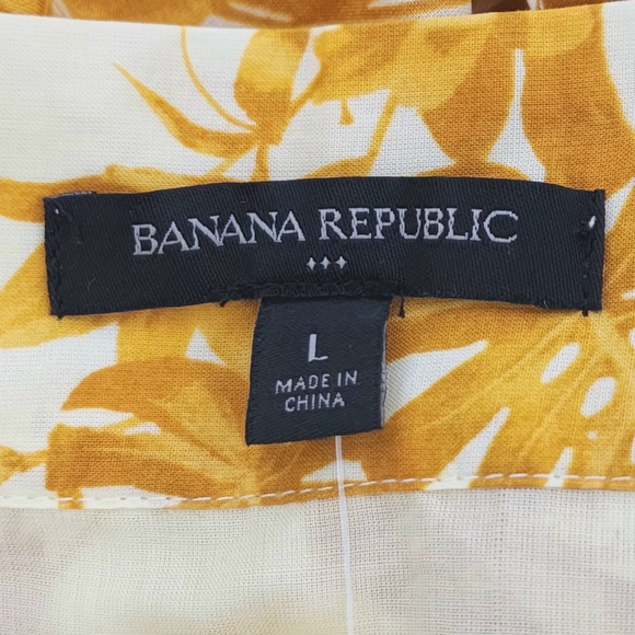 Banana Republic Wrap Maxi Skirt 100% Cotton Size L Bohemian Resort Vacation Chic - Picture 7 of 11
